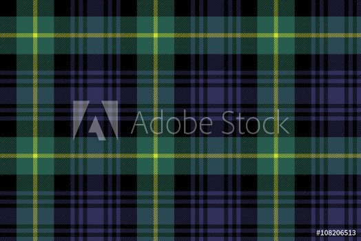 Picture of Gordon tartan fabric texture seamless pattern